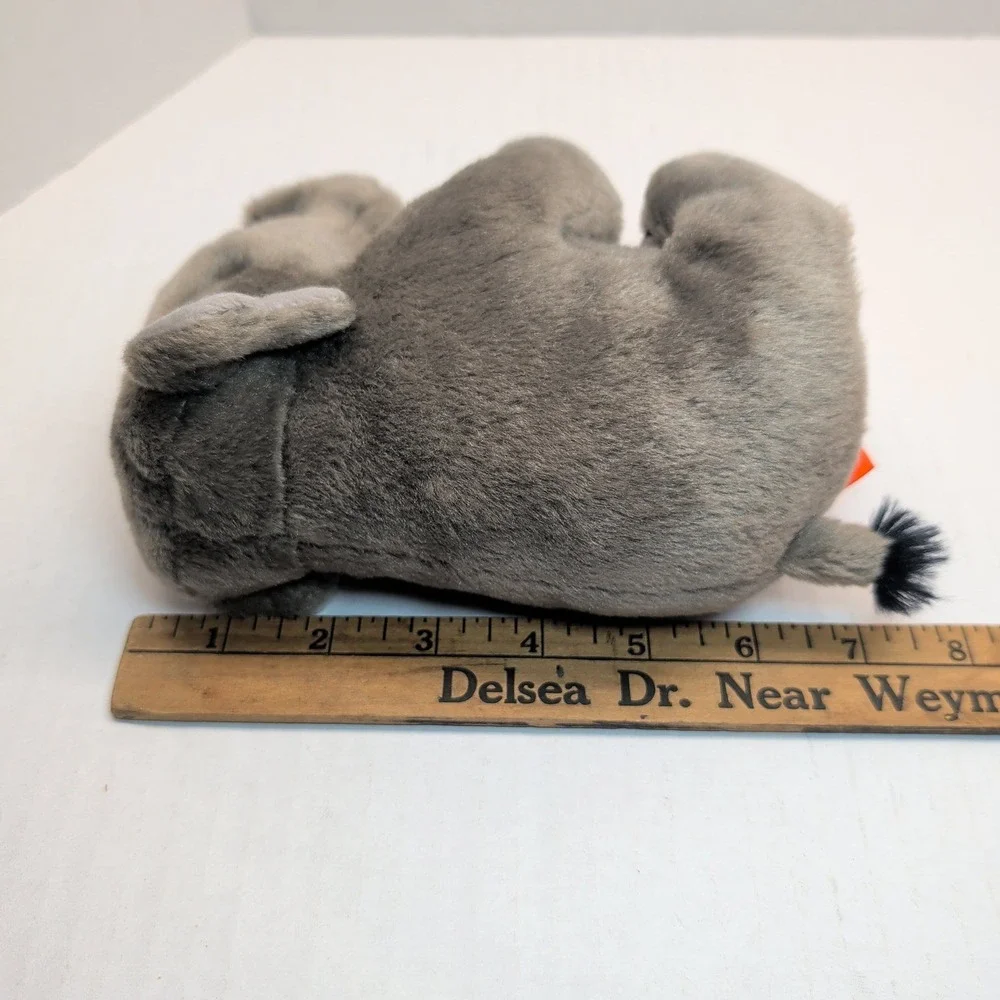 Wild Republic Elephant Plush Grey Stuffed Animal K&M International 8 Inch